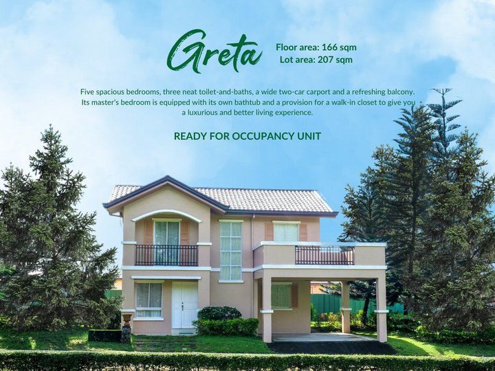 Greta RFO in Camella Terrazas House & Lot For Sale in Silang Cavite