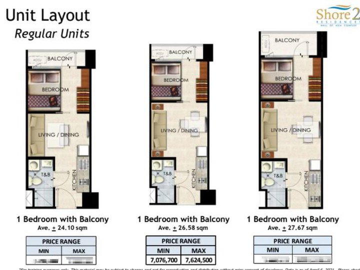 RFO AT SHORE II - SMDC 29.92sqm 1-bedroom Residential Condo For Sale in Pasay