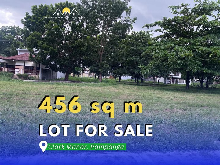 456 SQM LOT FOR SALE IN CLARK MANOR IN MABALACAT CITY, PAMPANGA