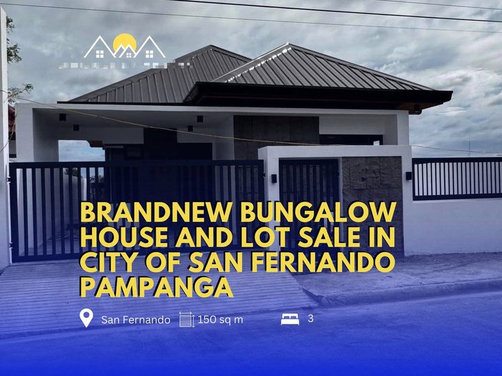 BRANDNEW BUNGALOW HOUSE AND LOT FOR SALE IN CITY OF SAN FERNANDO PAMPANGA