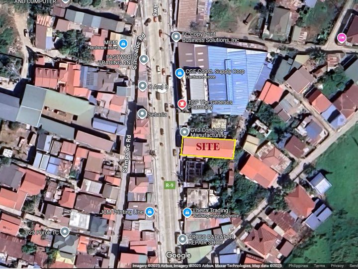 FOR SALE COMMERCIAL PROPERTY (LOT AND BUILDING) IN PAMPANGA ALONG MAC ARTHUR HIGHWAY