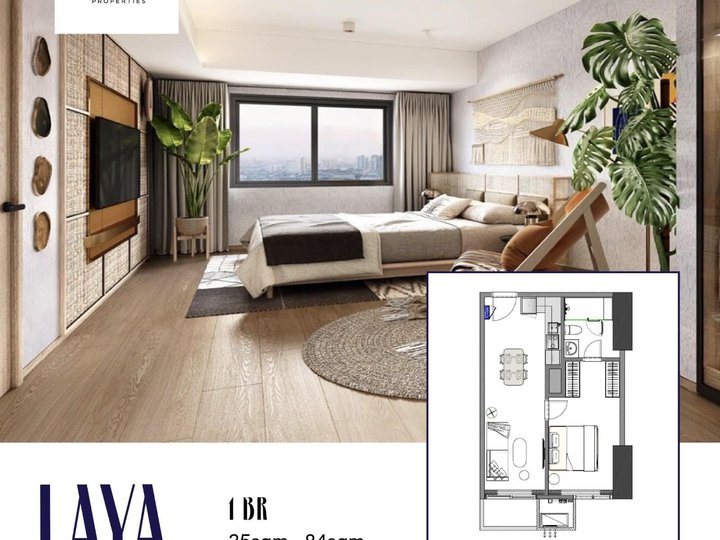 Comfortable City Living: For Sale 1BR Condo (48.16 sqm) w/ Parking & Balcony, Pasig - LAYA Shang