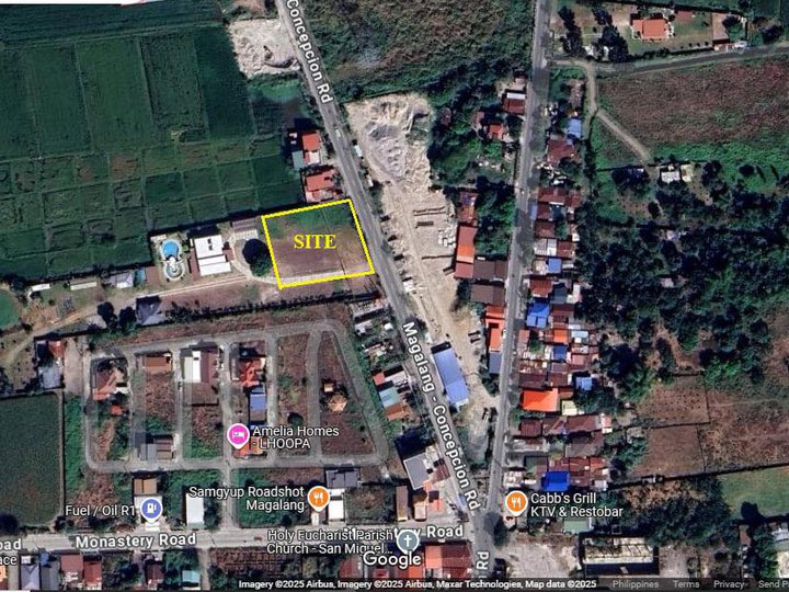 FOR SALE VACANT LOT IN MAGALANG PAMPANGA ALONG PROVINCIAL ROAD