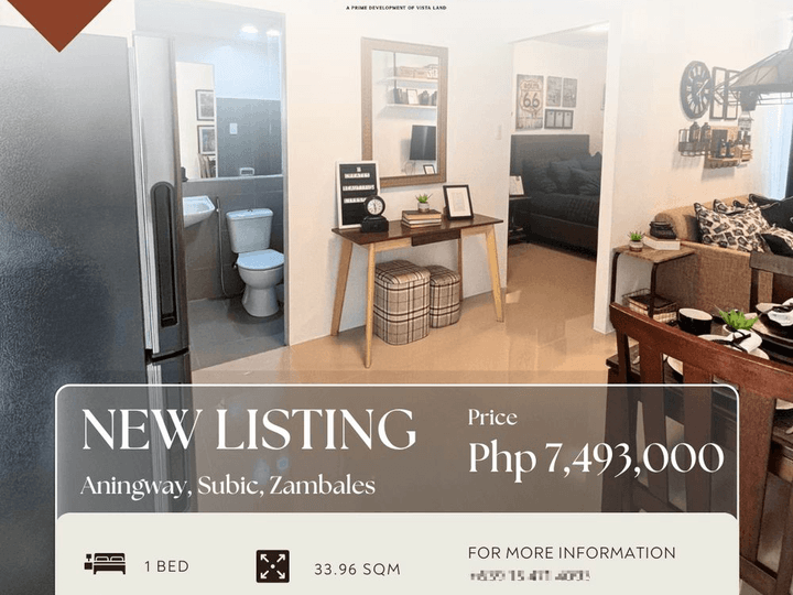 1 Bedroom Condo Unit with Amenity View in 9th floor For Sale in Subic Zambales