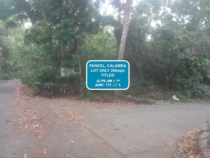 286sqm Lot For Sale in Pansol, Calamba Lago Vista Resort
