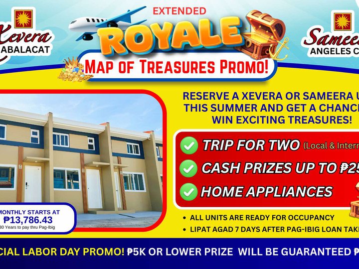 RFO Fully finished Townhouse for sale thru Pagibig in Mabalacat Pampanga