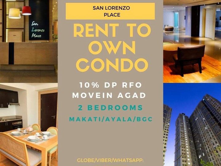 1BR EDSA 2BR 30k Monthly RENT TO OWN MAKATI RFO SAN LORENZO PLACE MOA