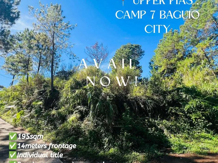 Camp 7 Baguio City Lot for sale