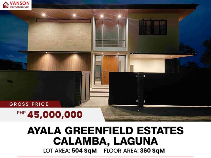 3BR HOUSE AND LOT IN AYALA GREENFIELD ESTATES CALAMBA LAGUNA