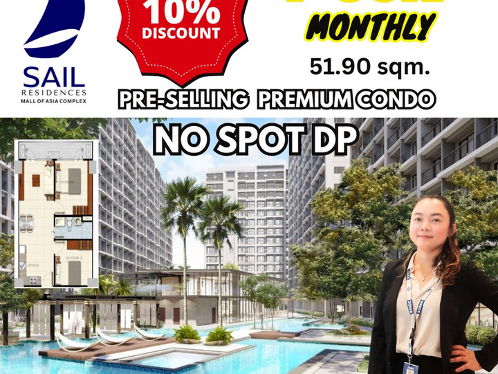 51.90 sqm 2-bedroom Condo For Sale in Pasay Metro Manila
