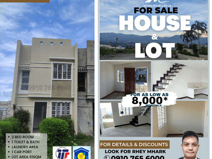 2-bedroom Townhouse For Sale in Rodriguez (Montalban) Rizal