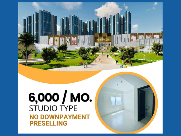 6K Monthly Studio Empire East Highland, No DP! Rent to own Pasig