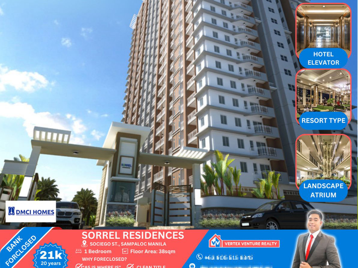 Foreclosed 38.00 sqm 1-bedroom Condo For Sale in Manila Metro Manila