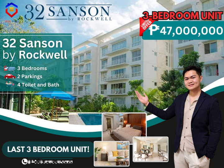 3-Bedroom Condo at 32 Sanson by Rockwell