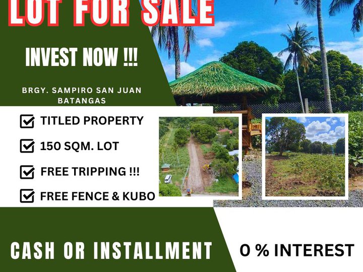 125 sqm Residential Lot For Sale in San Juan Batangas