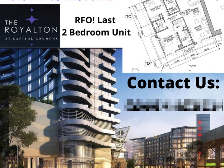 RFO 2Bedroom in Pasig near Ortigas and BGC inside Capitol Commons