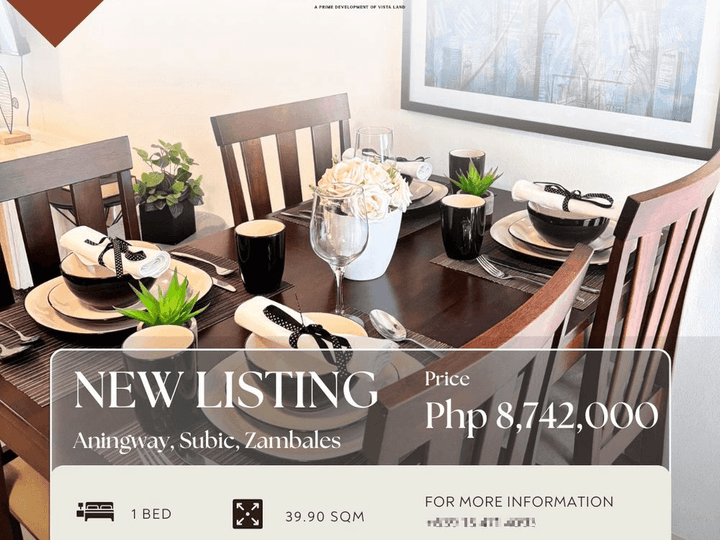 1 Bedroom Grand Condo Unit in 10th floor For Sale in Subic Zambales
