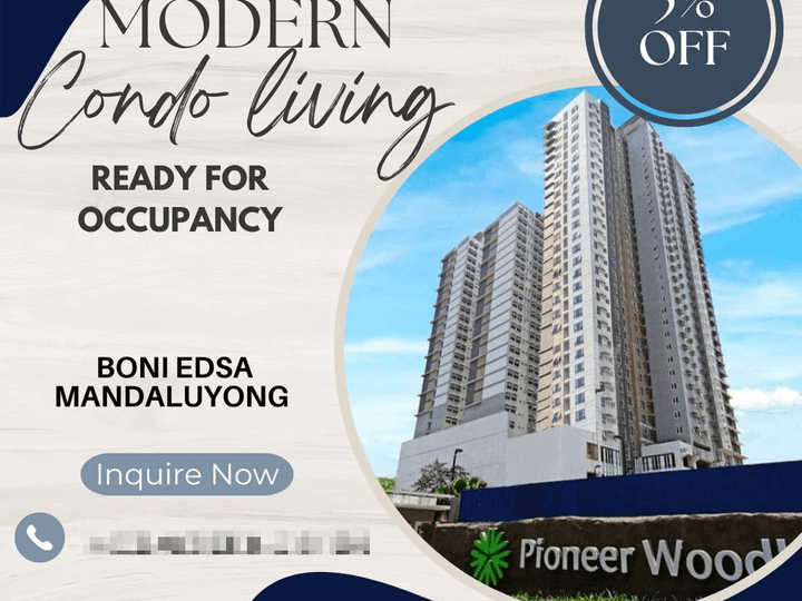 Rush Move in 1bedroom Ready For Occupancy Mandaluyong Pioneer Woodland