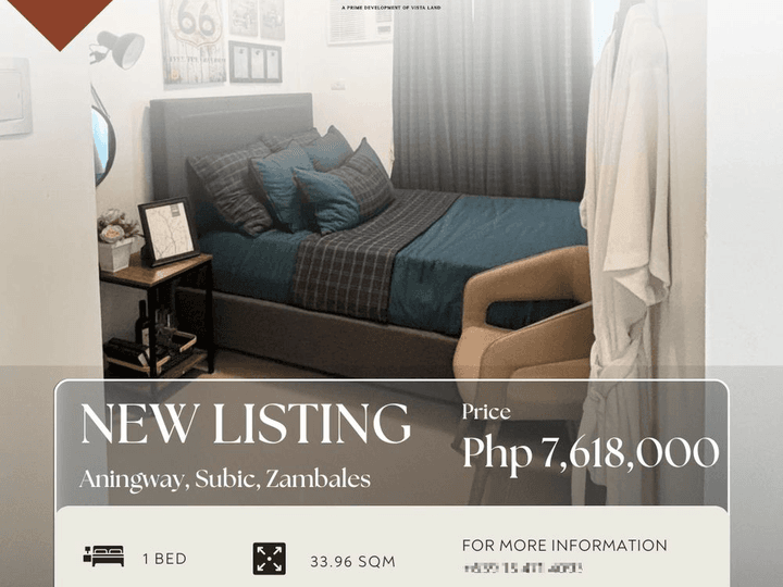 1 Bedroom Condo Unit in 10th floor with Amenity View For Sale in Subic Zambales