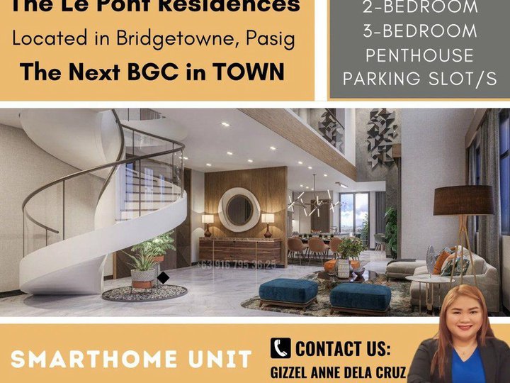 Bridgetowne Pasig 3-Bedroom Condo for sale at The Le Pont Residences near BGC and Medical City