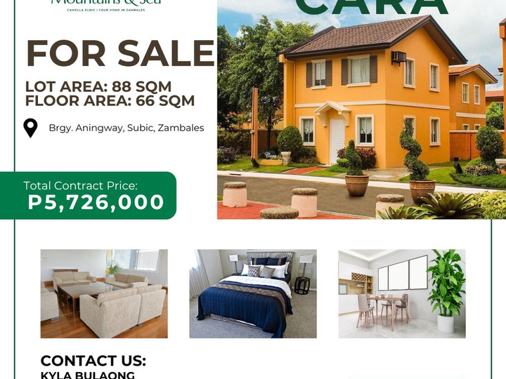 Cara 88 sqm 3 Bedroom House and Lot for Sale in Subic Zambales