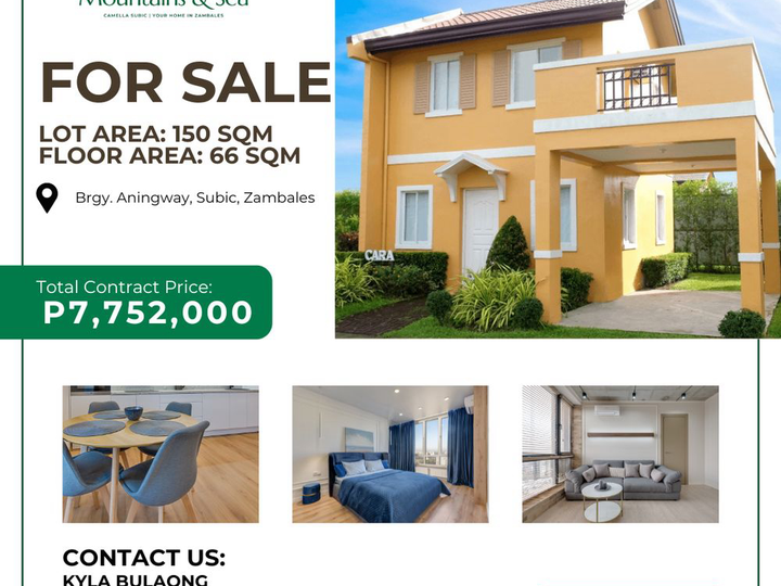 Cara with Balcony 150sqm 3 Bedrooms House and Lot For Sale in Subic Zambales