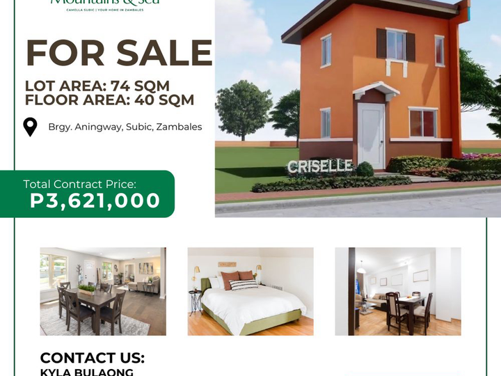 For Sale: Criselle 2 bedrooms, 1 bath in Subic Zambales