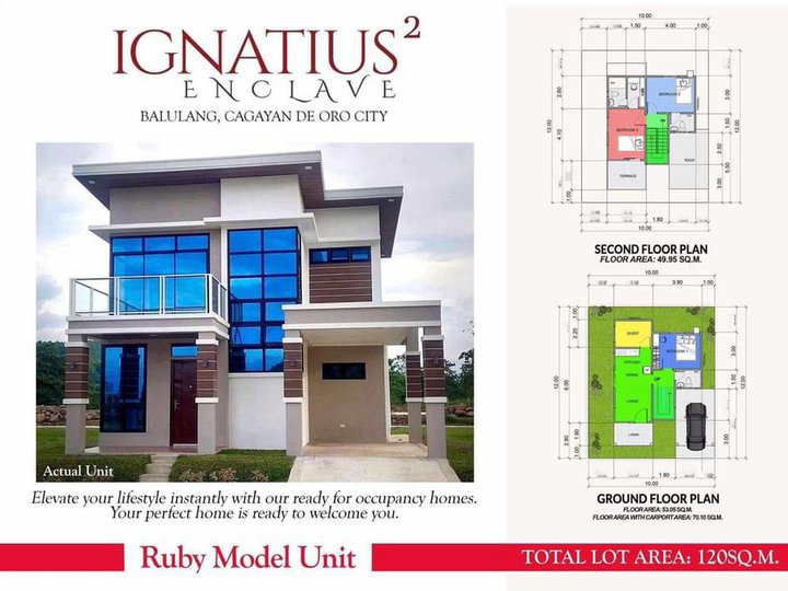 73K per month House For Sale in Ignatius Enclave2, Xavier Estates Cagayan De Oro Misamis Oriental