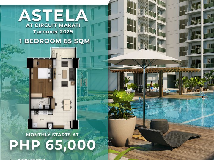 65 00 Sqm 1 Bedroom Condo For Sale In Astela Towers Circuit Makati Condo July 2022 In Makati Metro Manila For Sale