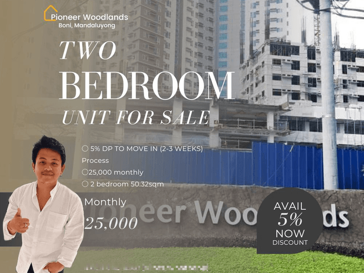 45.00 sqm 2-bedroom Condo For Sale in Pioneer Mandaluyong Metro Manila