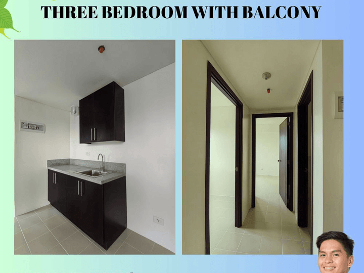 3BR with 3 Toilet & Bath and Balcony 58sqm in Pasig City