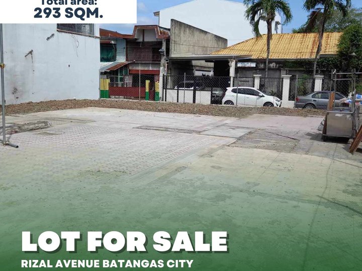 293 sqm Commercial Lot For Sale in Batangas City Batangas