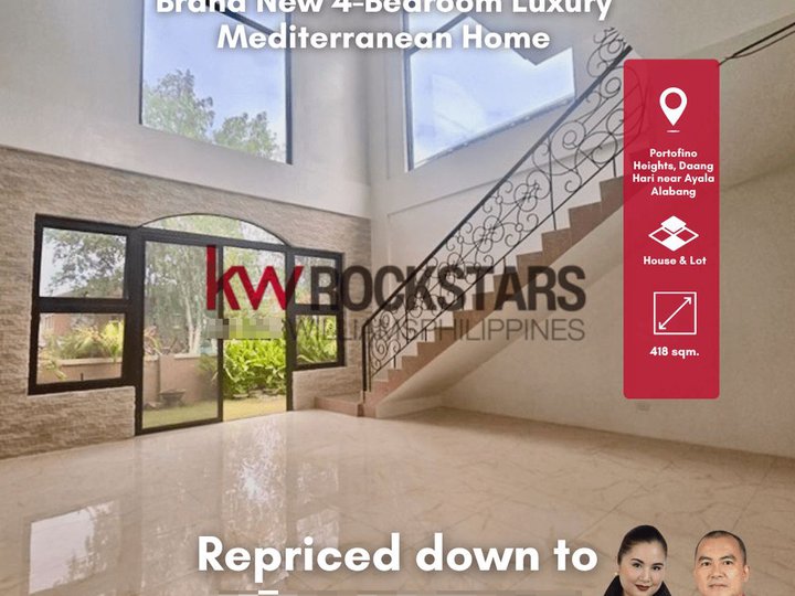 Ready For Occupancy 4-bedroom Single Detached House For Sale at Portofino Heights Daang Hari Alabang