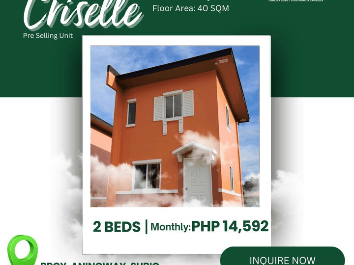 74sqm Criselle 2BR 1 Bath House and Lot For Sale in Subic Zambales