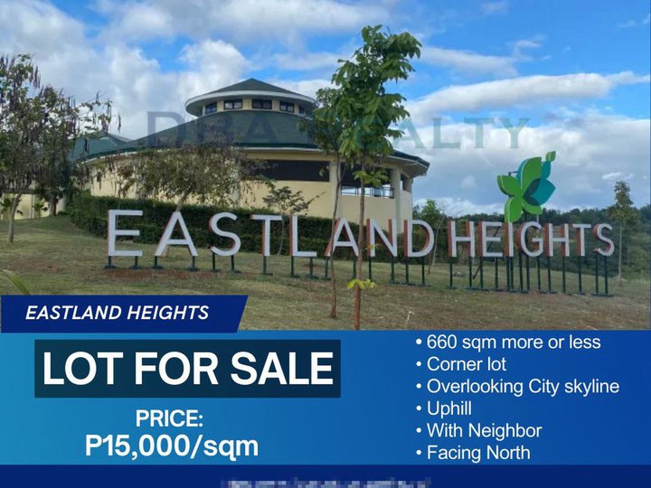 660+sqm Overlooking Lot for Sale in Eastland Heights, Antipolo