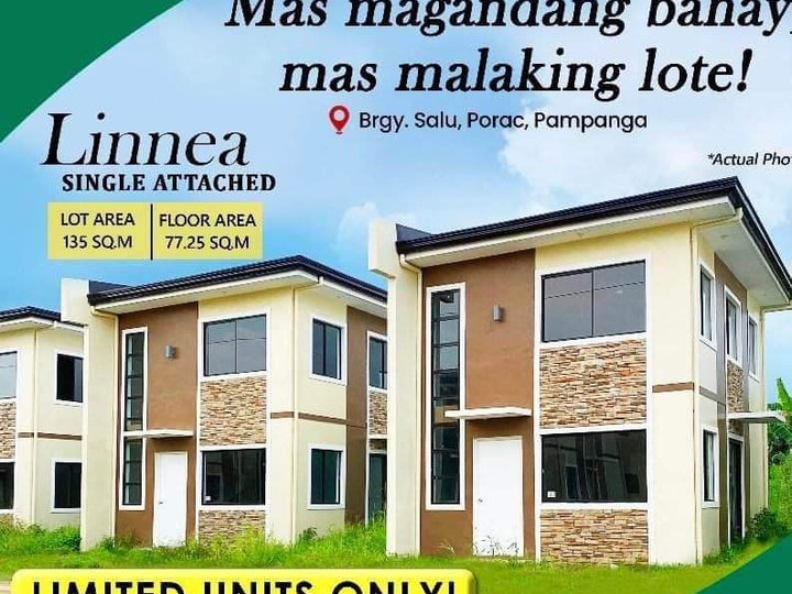 Linnea Model, White  Plains Porac, Pampanga, Single House, 3 BR,