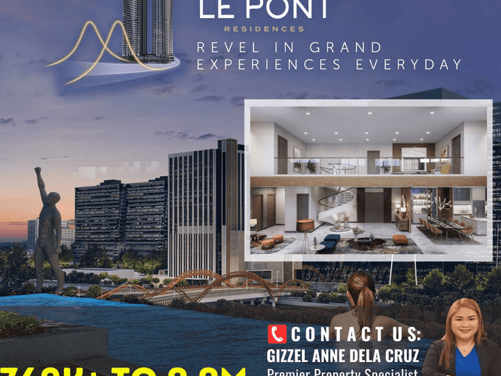 3BR Condo with balcony unit for sale in Bridgetowne Pasig near Medical City at Le Pont Residences