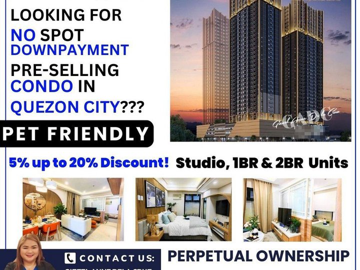 PROMO Quezon City Condo! NO DP Affordable 1BR condo for sale in Quezon City at MIRA Tower 1 Near TIP