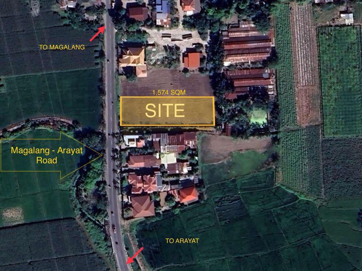 FOR SALE VACANT LOT IDEAL FOR COMMERCIAL OR INDUSTRIAL USE ALONG MAGALANG-ARAYAT ROAD