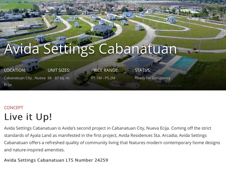 Residential Lots in Avida Settings Cabanatuan