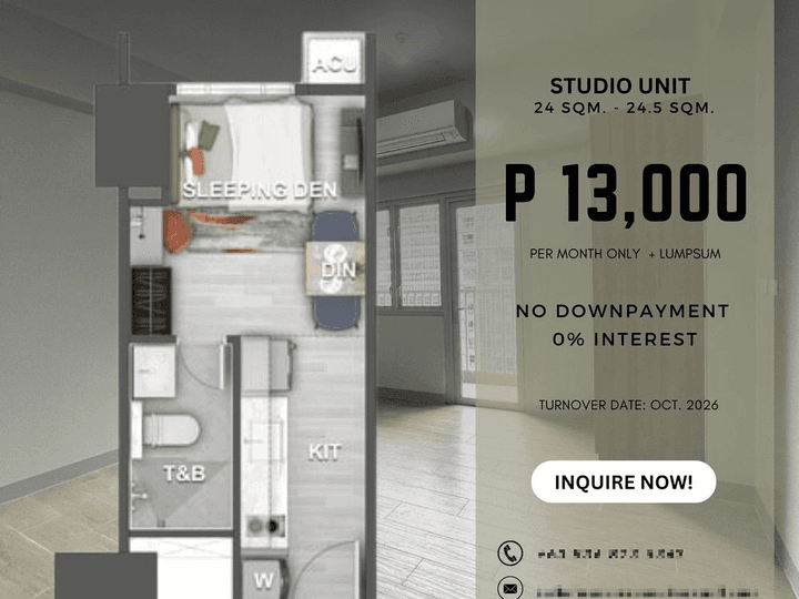 24.00 sqm Studio Condo For Sale in Makati Metro Manila