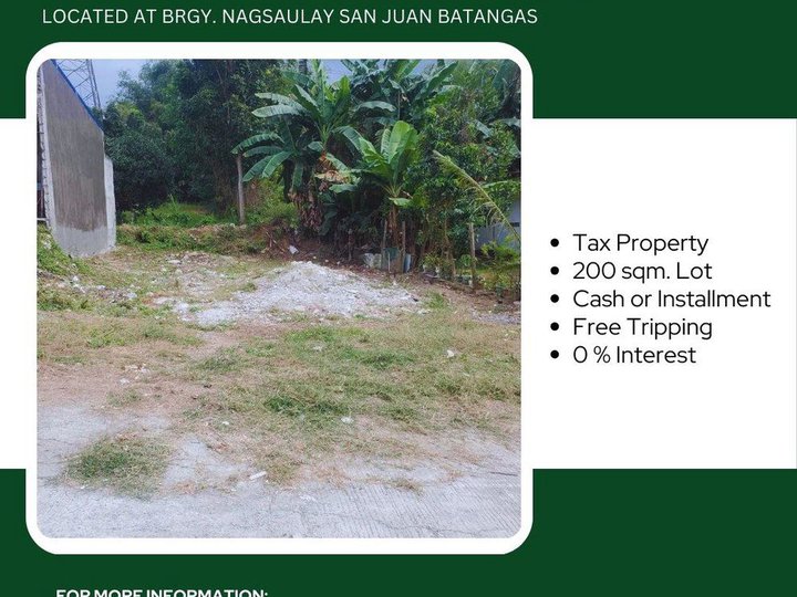 200 sqm Residential Lot For Sale in Batangas City Batangas