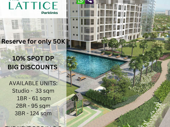 For Sale 2 Bedroom Condo in The Lattice at Parklinks Pasig City