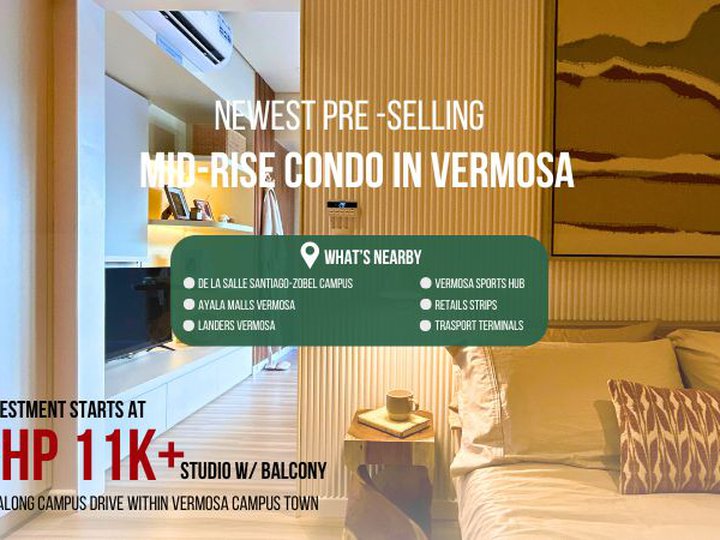 Studio Unit Pre Selling Along Daang Hari Imus Cavite Vermosa Air BnB  Ready