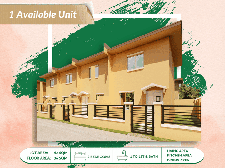 2-bedroom Townhouse For Sale in Pili Camarines Sur