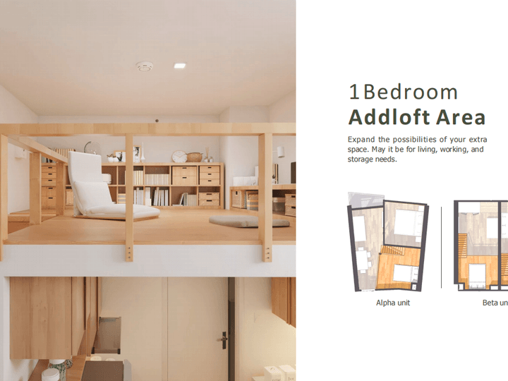 1-bedroom Alpha Unit with Space-smart Layout at My Enso Loft by PH1 World Developer in Quezon City