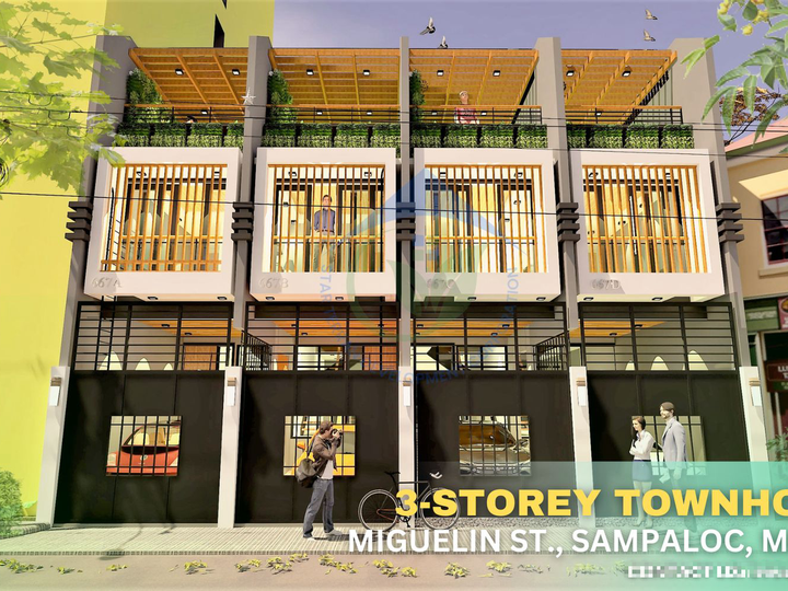 3-4BR 3-STOREY TOWNHOUSE FOR SALE IN SAMPALOC, MANILA