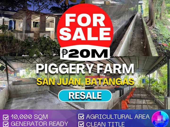 Operational Piggery Farm for Sale in San Juan, Batangas