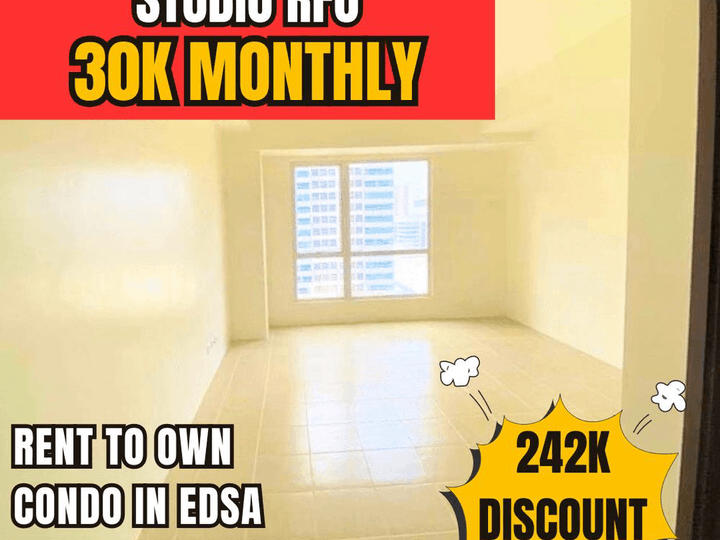 STUDIO for sale 30K Monthly RFO RENT TO OWN CONDO in Pioneer Woodlands Edsa Mandaluyong