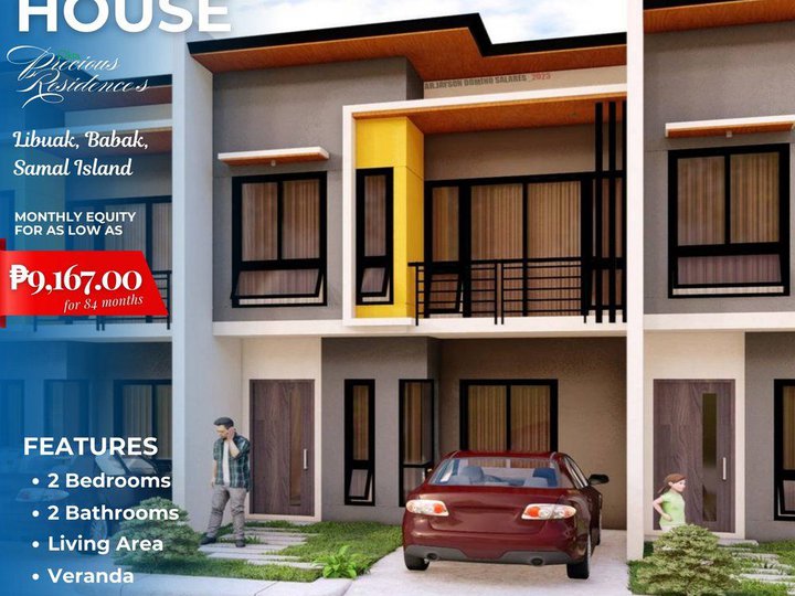 Affordable 2-bedroom Townhouse For Sale in Samal Davao Del Norte